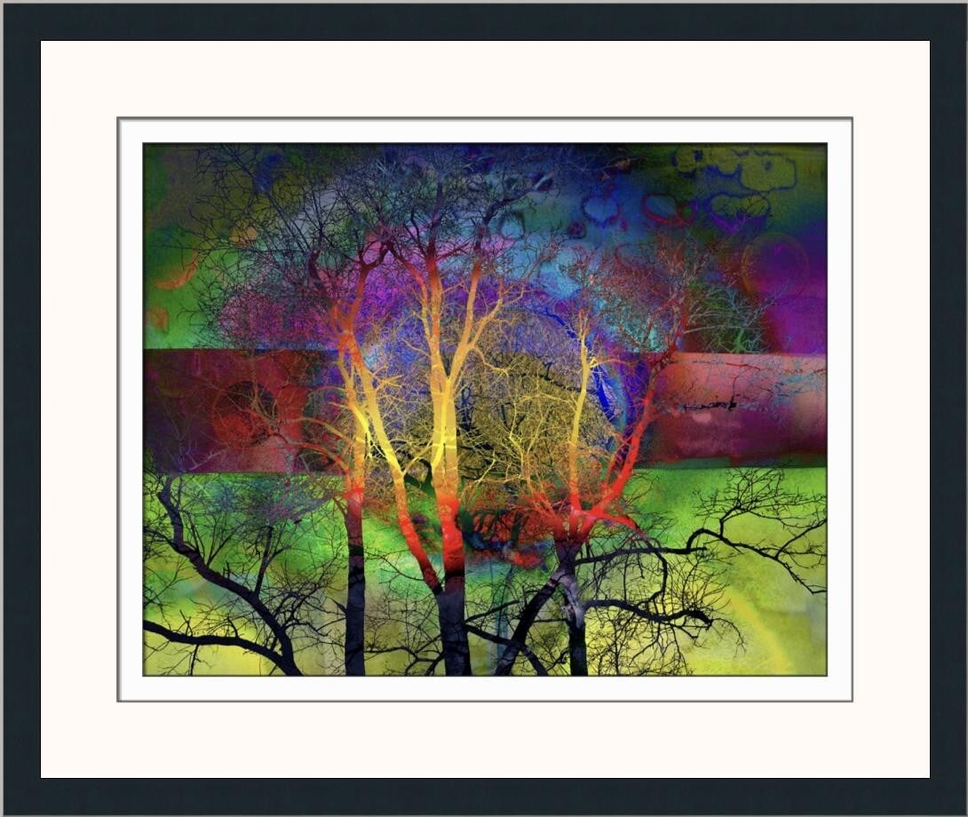 Brent Wickes Worlds Collide Limited Edition Signed Giclee Print Framed 21 x 26 (1 of 2)
