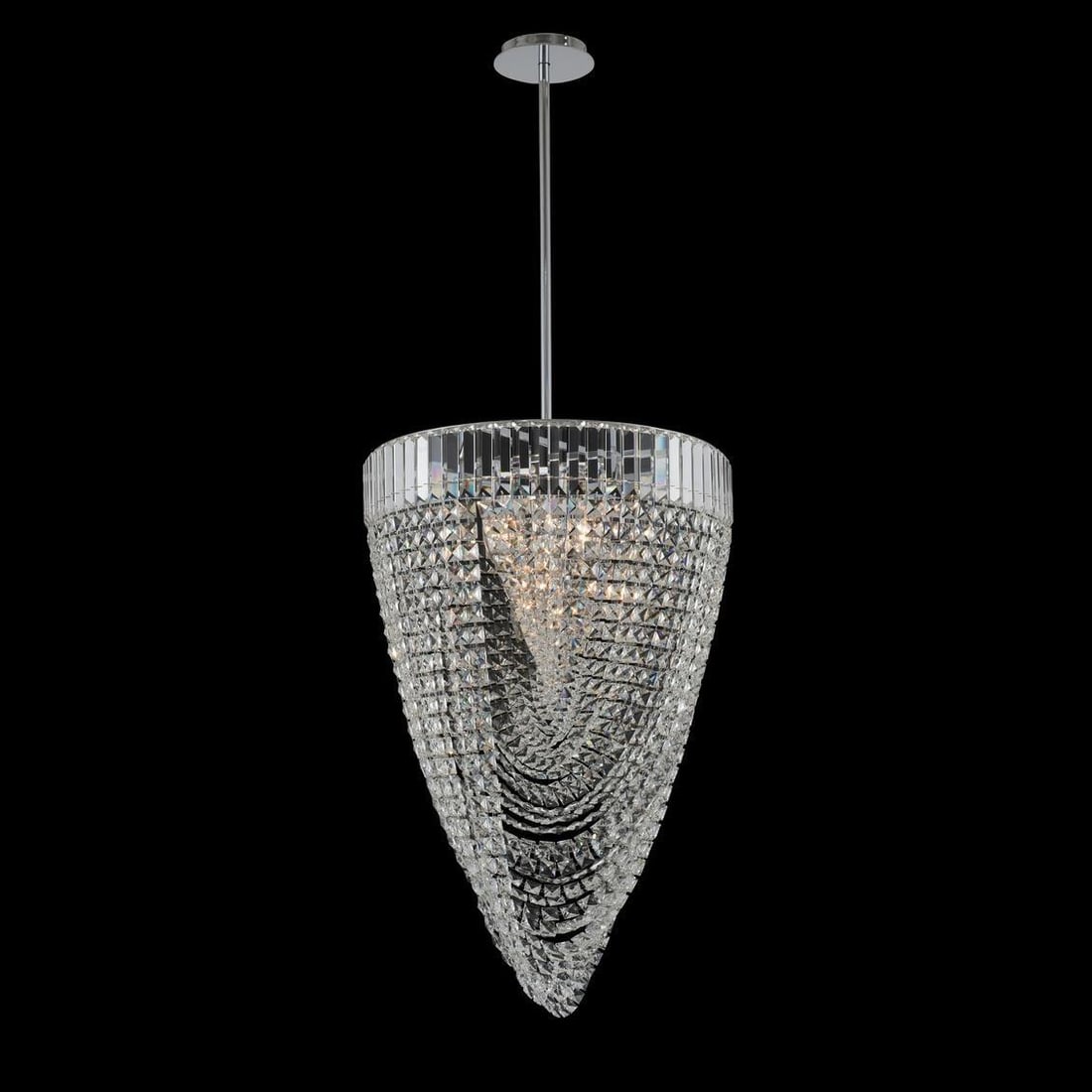 Kalco Hollywood Glamour Crystal Foyer Lamp 31H 21W 21D Dimmable (1 of 1)