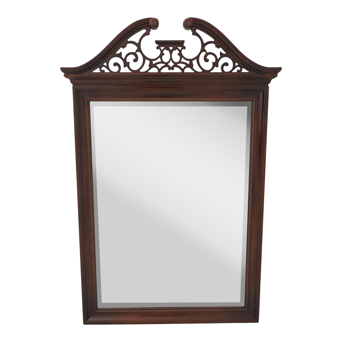Thomasville Chippendale Mahogany Beveled Glass Mirror 33 x 50.5 Classic Design (1 of 10)