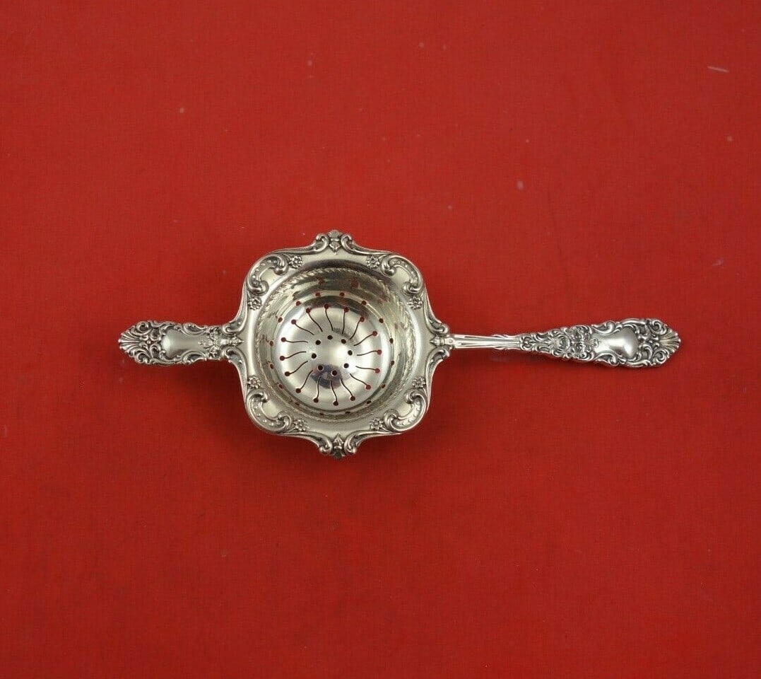 Dominick & Haff Renaissance Sterling Silver Tea Strainer 6 1/8" Two Handles (1 of 3)