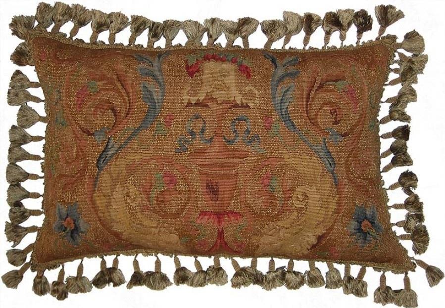 Provence Home Aubusson Velvet Floral Throw Pillow 24x16 (1 of 1)