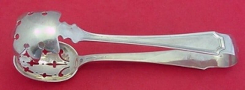 Durgin-Gorham Fairfax Sterling Silver Ice Tong Spoon Claw 6.75 inch c.1910 (1 of 2)