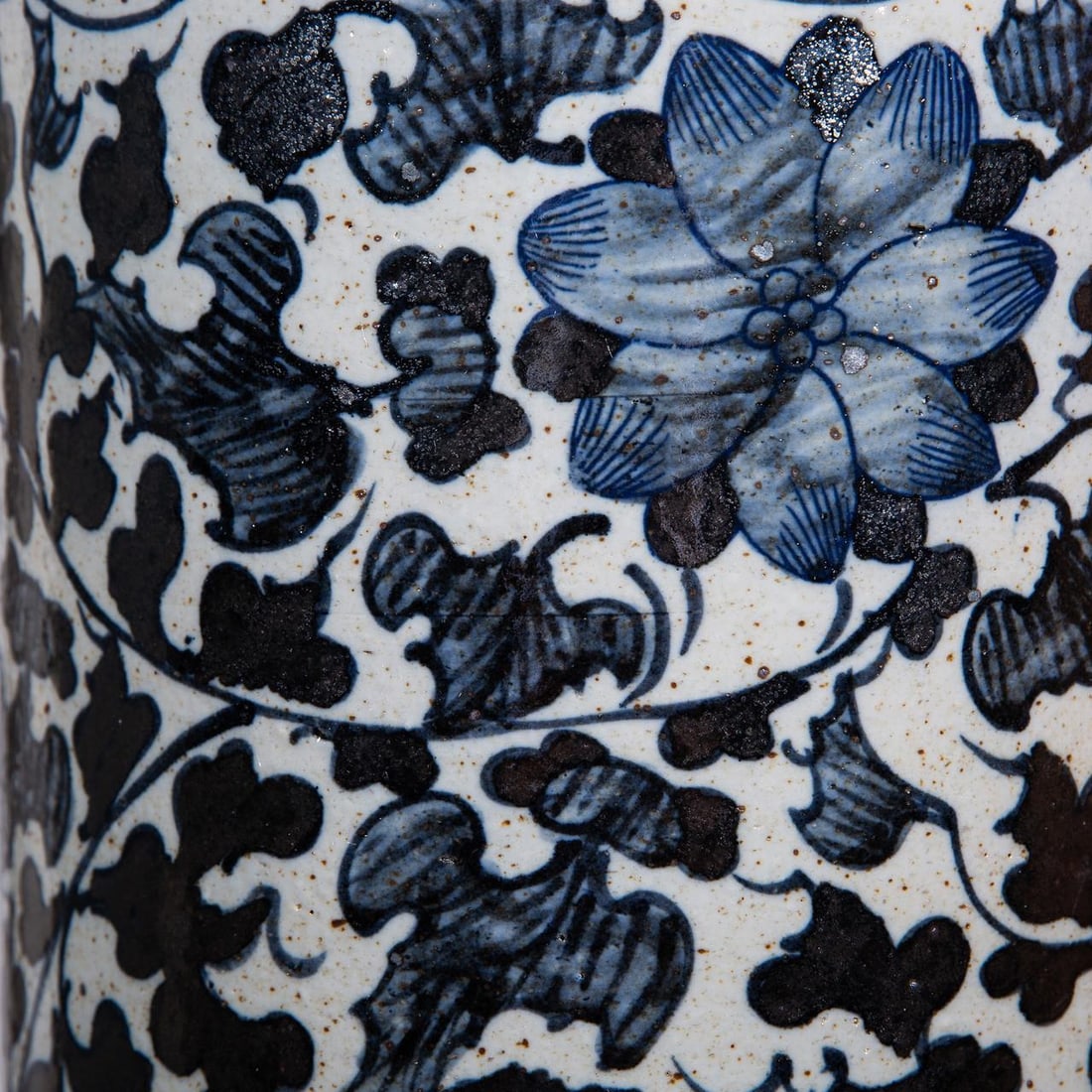 Hand-Crafted Asian Ceramic Umbrella Stand Twist Vine 24H (1 of 3)