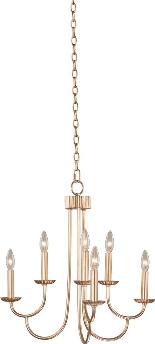 Kiera Light Chandelier Modern Gold 2-Tier Bowl Fixture cETL-Listed (1 of 1)