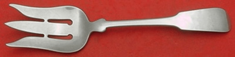 Porter Blanchard Fiddle Sterling Silver Salad Serving Fork 9 Inch: Porter Blanchard Fiddle Sterling Silver Salad Serving Fork 9 Inch This exquisite salad serving fork is crafted from sterling silver and features the classic Fiddle pattern designed by Porter Blanchard