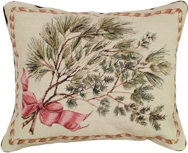 16x20 Wool Holiday Throw Pillow with Velvet Back and Removable Insert (1 of 1)