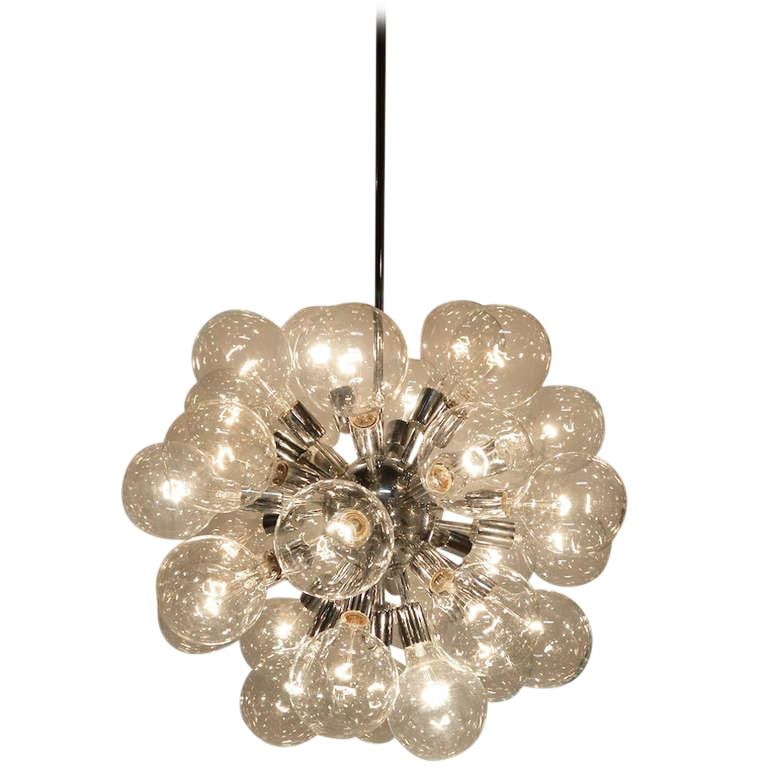 TASO Signed Chrome Bubble Sputnik Chandelier 26x26x60 (1 of 8)