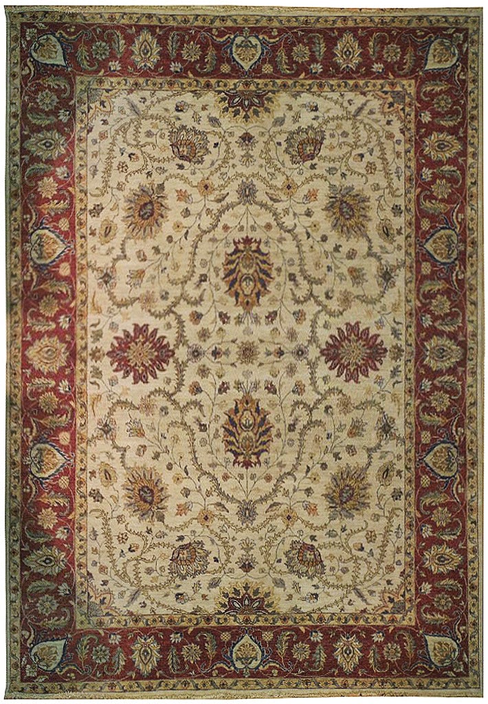 8'10 x 11'10 Beige Vegetable Dyed Chobi Wool Hand Knotted Area Rug (1 of 7)