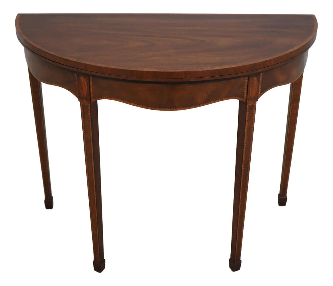 Baker Woburn Abbey Inlaid Mahogany Games Table Rare English Style (1 of 10)