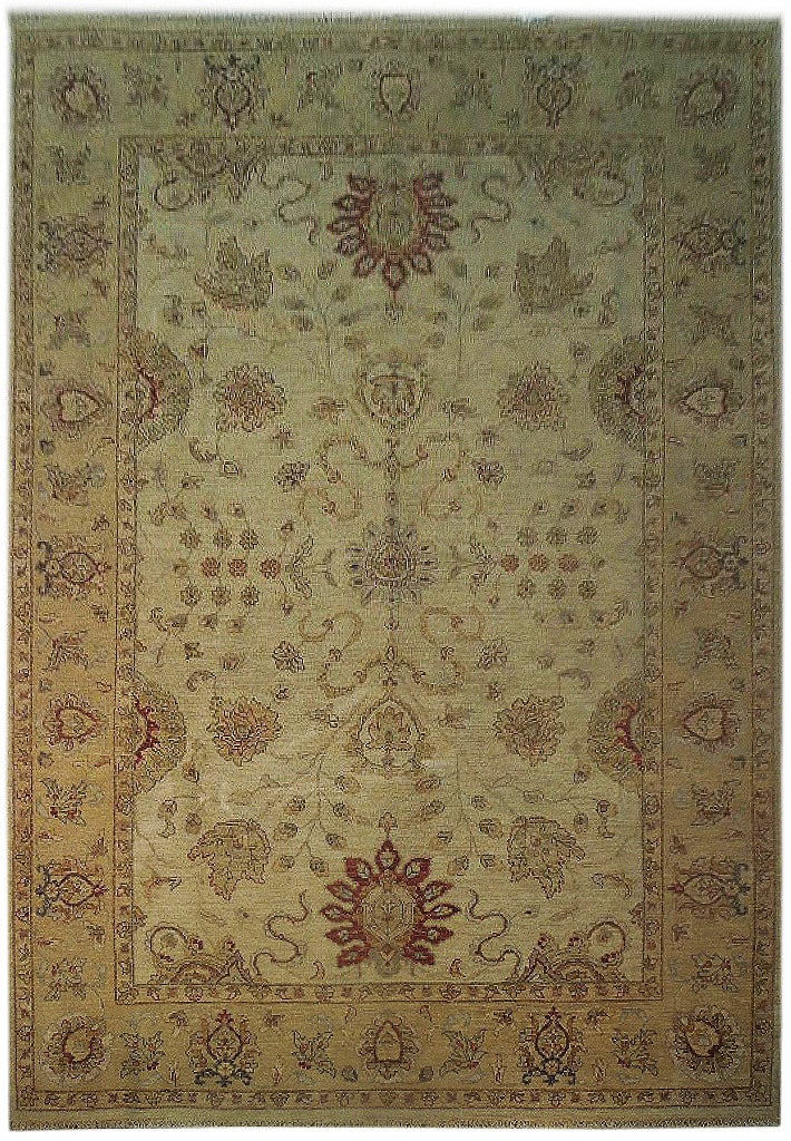 Handmade 6'7 x 9'9 Chobi Rug with Bold Geometric Patterns: Handmade 6'7 x 9'9 Chobi Rug with Bold Geometric Patterns Free continental US Shipping Enhance your living space with this exquisite handmade Sage Vegetable Dyed Chobi Rug. Featuring bold geometric pa