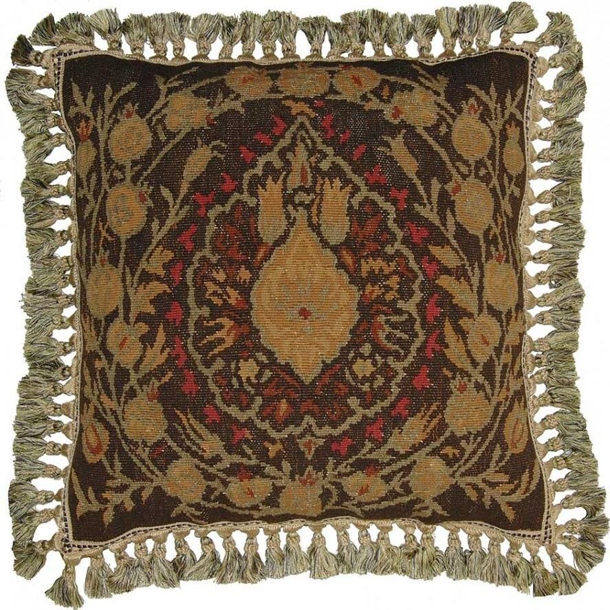 Provence Home Arts and Crafts Floral Wool Throw Pillow 22x22: Provence Home Arts and Crafts Floral Wool Throw Pillow 22x22 Add a touch of elegance to your home decor with this luxurious throw pillow featuring a charming floral design. Crafted from pure wool velv
