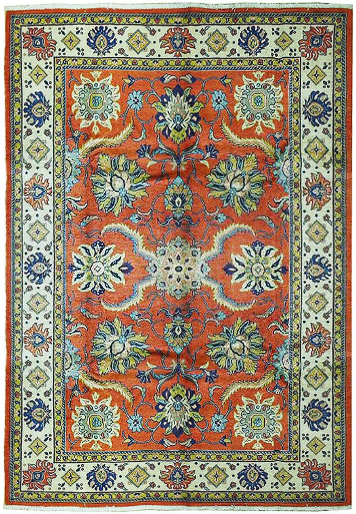 Persian Soltanabad Mahal Rug 7' x 10'6" Handcrafted Design (1 of 6)