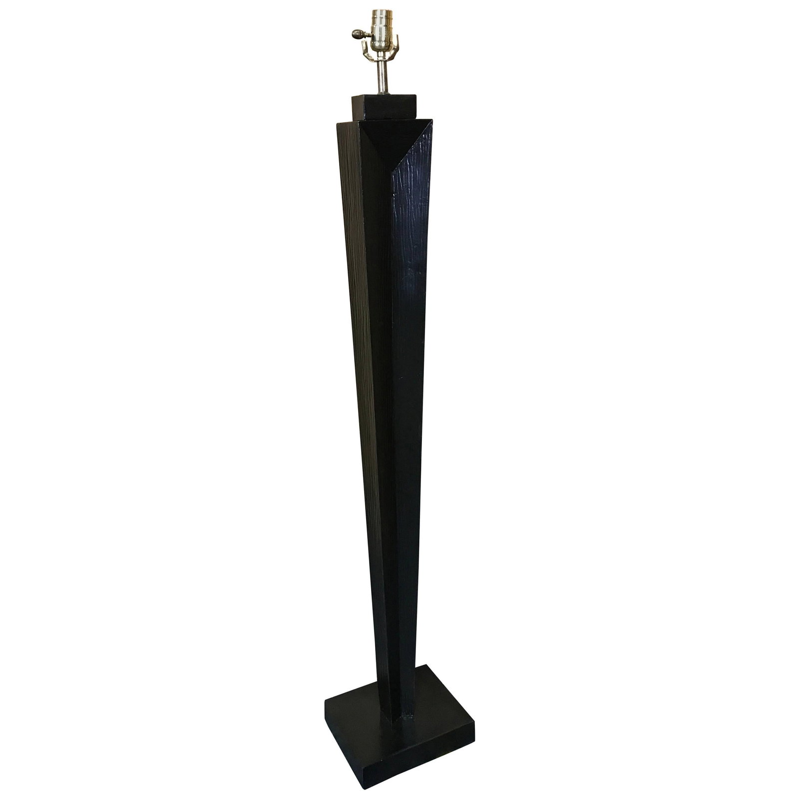 Mid-Century Modern Tom Dixon Style Floor Lamp Wood Polychromed 56" Tall (1 of 9)