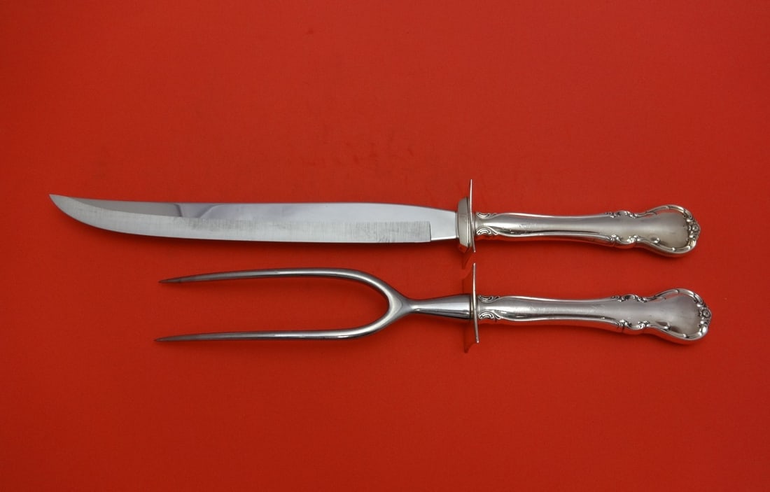 Towle French Provincial Sterling Silver 2pc Roast Carving Set (1 of 1)