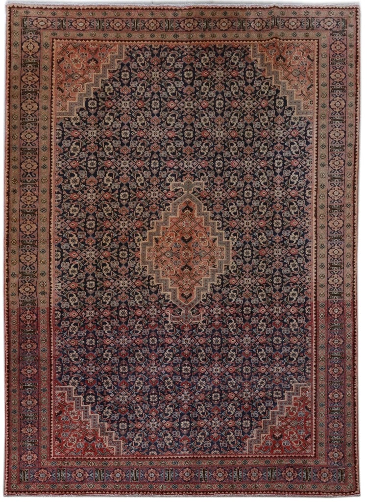 Handcrafted Persian Ardebil Rug 7' x 11' Silk-like Pile: Handcrafted Persian Ardebil Rug 7' x 11' Silk-like Pile Free continental US Shipping This handcrafted Persian Ardebil rug showcases traditional designs and is made by skilled Persian artisans. Its ele
