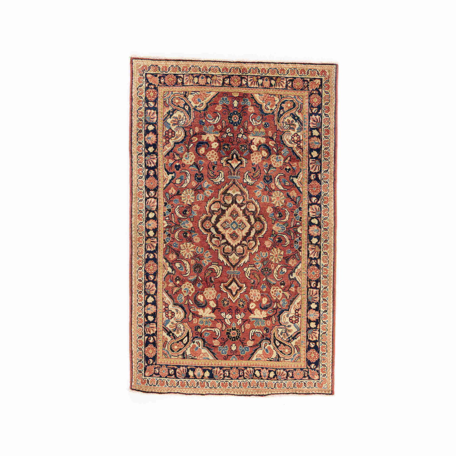 Authentic Handmade Anadol Wool Carpet 48.4x77.6 Inches: Authentic Handmade Anadol Wool Carpet 48.4x77.6 Inches This authentic handmade Anadol carpet showcases exquisite craftsmanship with a luxurious wool on wool construction. Designed with double knots, t