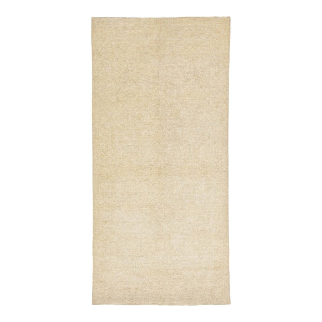 Beige Handmade Peshawar Wool Rug 4'9 x 10 Modern Design: Beige Handmade Peshawar Wool Rug 4'9 x 10 Modern Design Enhance your living space with this exquisite modern hand-knotted wool rug from Peshawar. Featuring a stylish beige field and seamless design, t