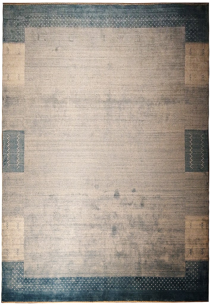 9 x 12 Handmade Gabbeh Area Rug Gray Green Wool Artisan Craftsmanship: 9 x 12 Handmade Gabbeh Area Rug Gray Green Wool Artisan Craftsmanship Free continental US Shipping Transform your living space with this exquisite 9 x 12 Gray Green Gabbeh Handmade Rug. Crafted by ski