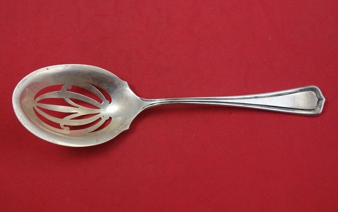 Lunt Carolina Sterling Silver Ice Spoon 7 3/4 Inch Serving Spoon (1 of 2)