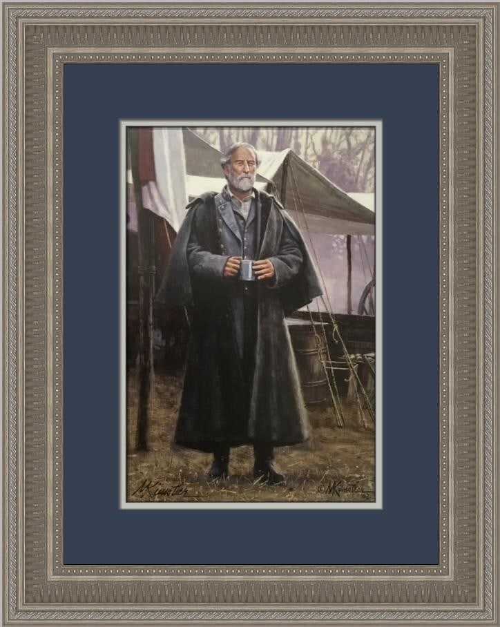 Framed Civil War Print Dignity and Valor Hand Signed Limited Edition with COA: Framed Civil War Print Dignity and Valor Hand Signed Limited Edition with COA This is a signed, limited edition offset lithograph print titled "Dignity and Valor" by Mort Kunstler. The artwork is a li