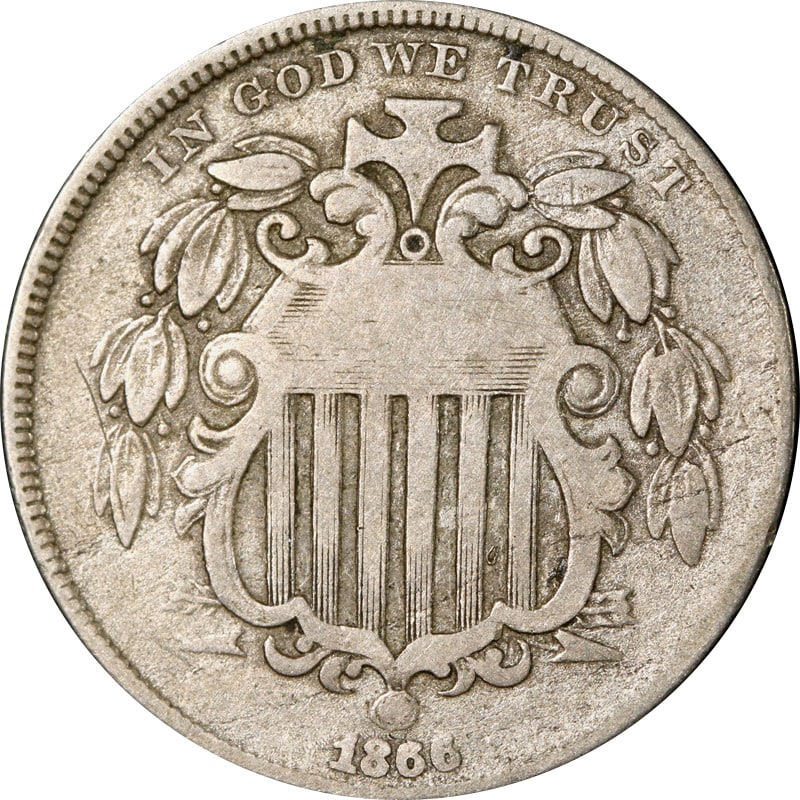 1866 United States Shield Nickel (1 of 2)