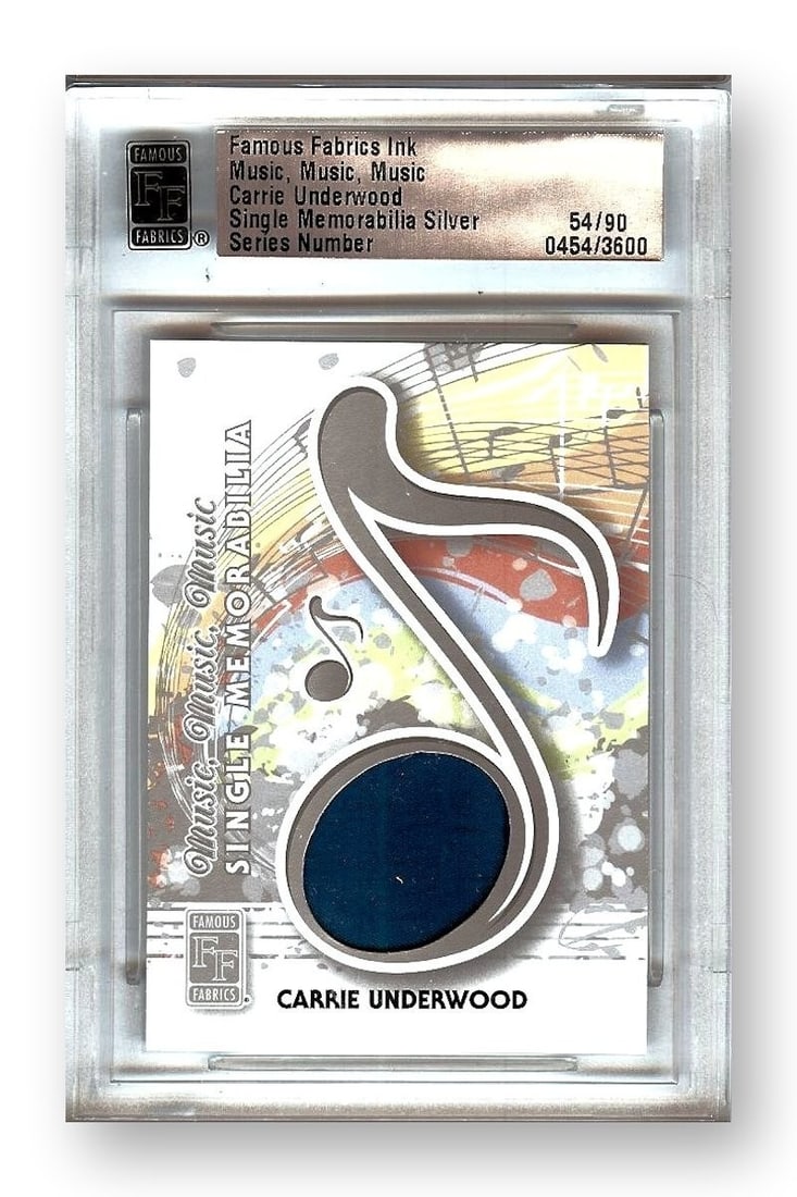 Carrie Underwood 2012 Famous Fabrics Trading Card Relic 54/80 (1 of 2)