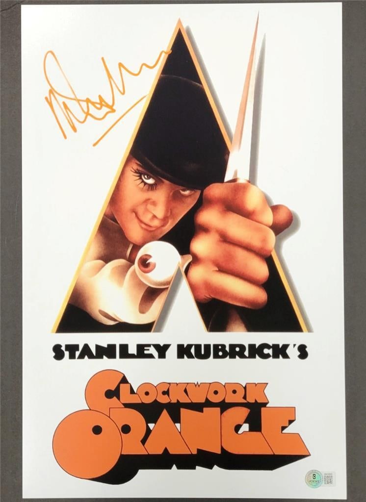 Malcolm McDowell Signed Clockwork Orange 11x17 Photo Beckett Authenticated (1 of 3)