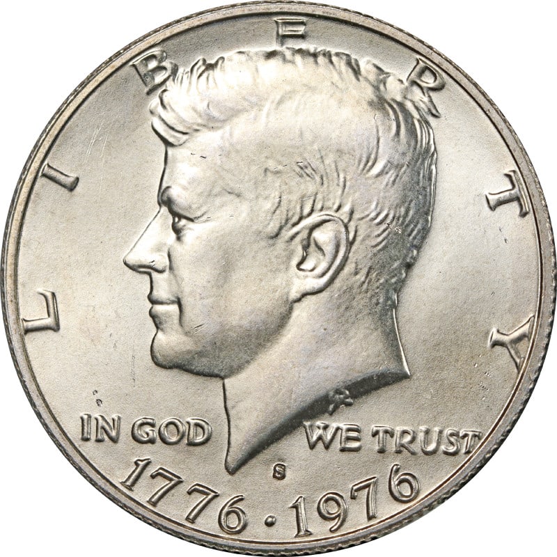 FS-101 DDO 1976-S Silver Kennedy Half Dollar Coin (1 of 2)