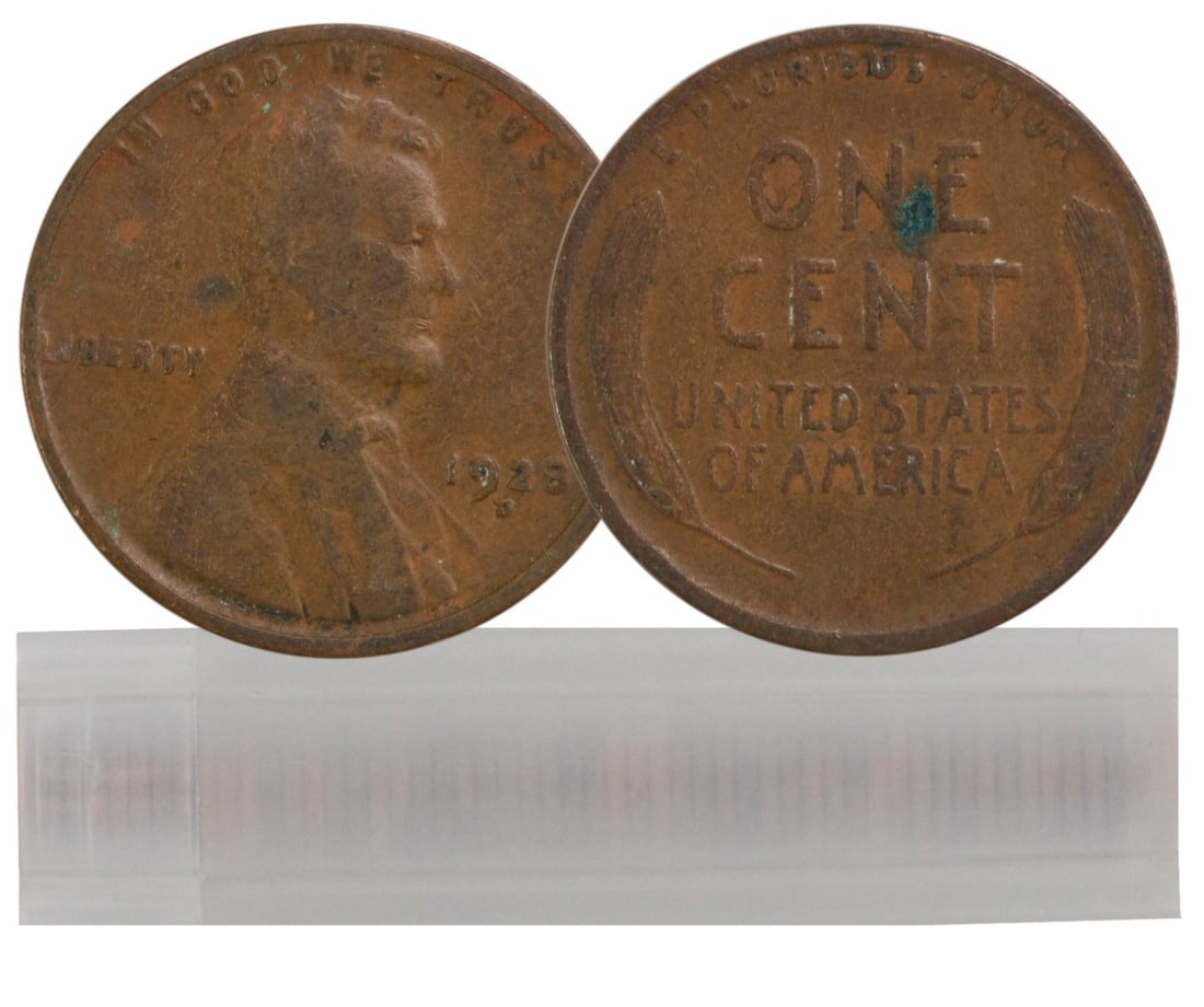 50-Coin Roll 1928-D Lincoln Wheat Copper Cent (1 of 1)
