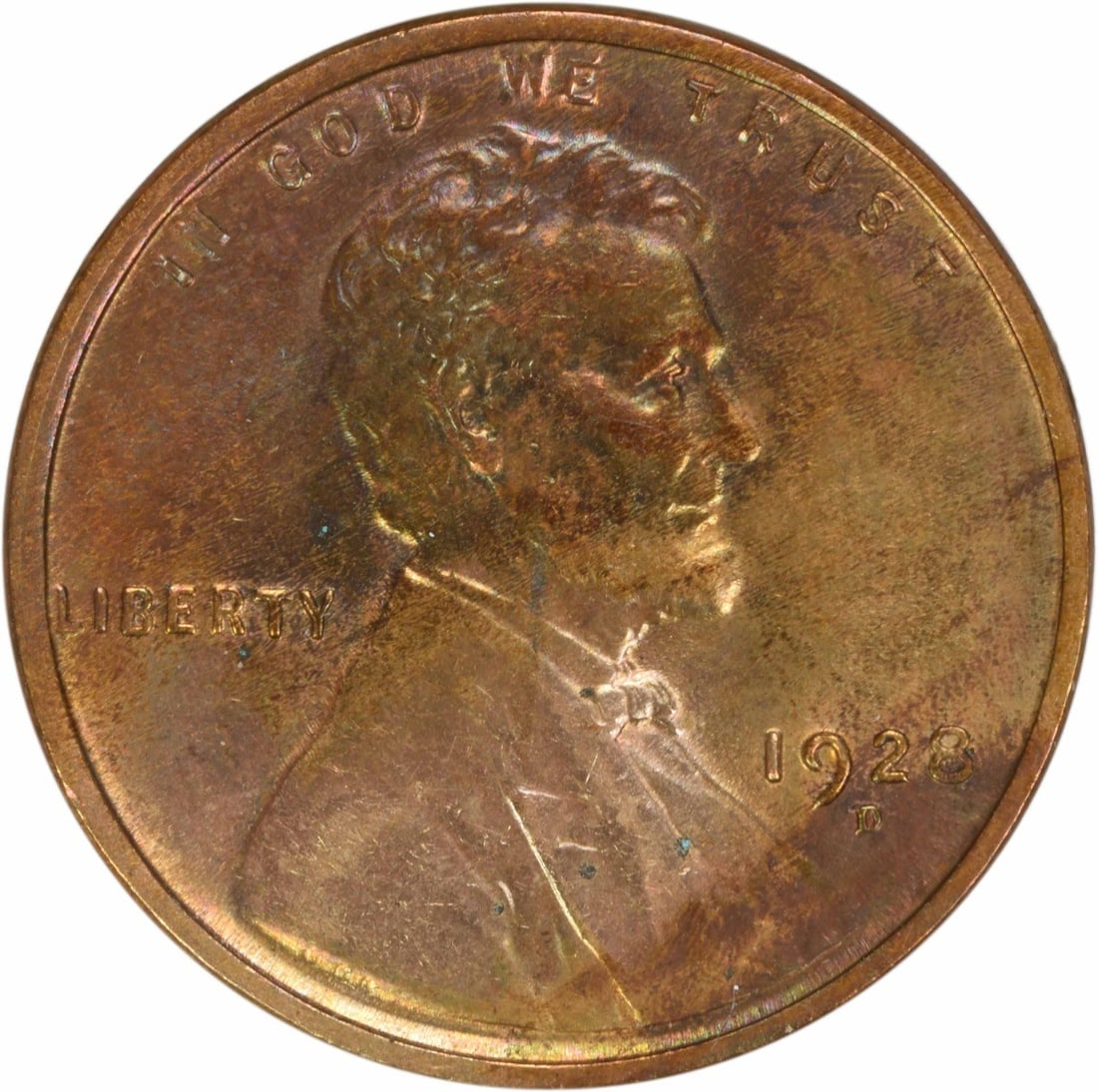 1928-D Lincoln Wheat Cent Choice BU Uncertified Coin (1 of 2)