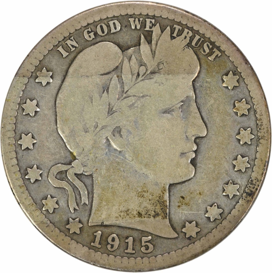 1915-S Barber Silver Quarter 25C VG Uncertified 90% Silver (1 of 2)