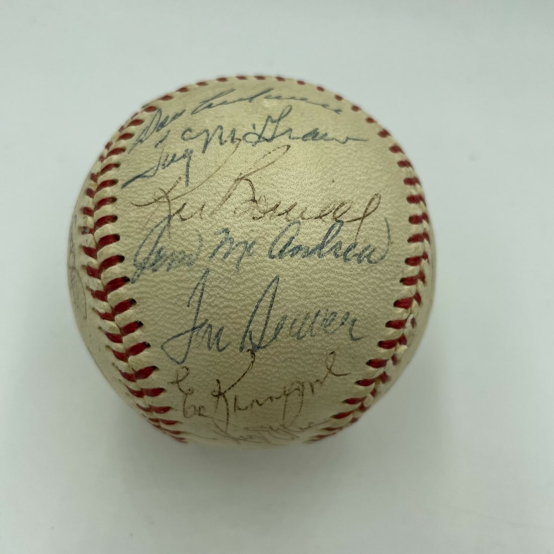 1970 New York Mets Team Signed Baseball with Nolan Ryan Tom Seaver PSA COA (1 of 8)