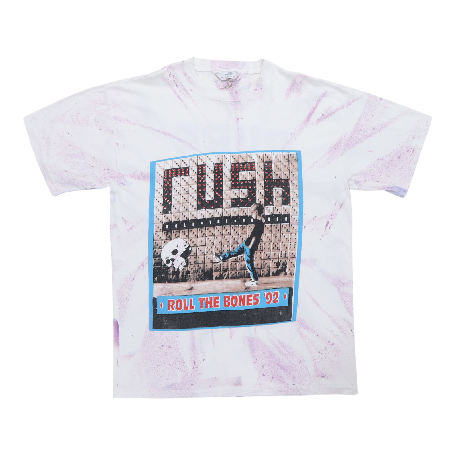 Rush Roll The Bones 1992 Tie Dye Cotton Concert Tour Shirt XXL (1 of 5)