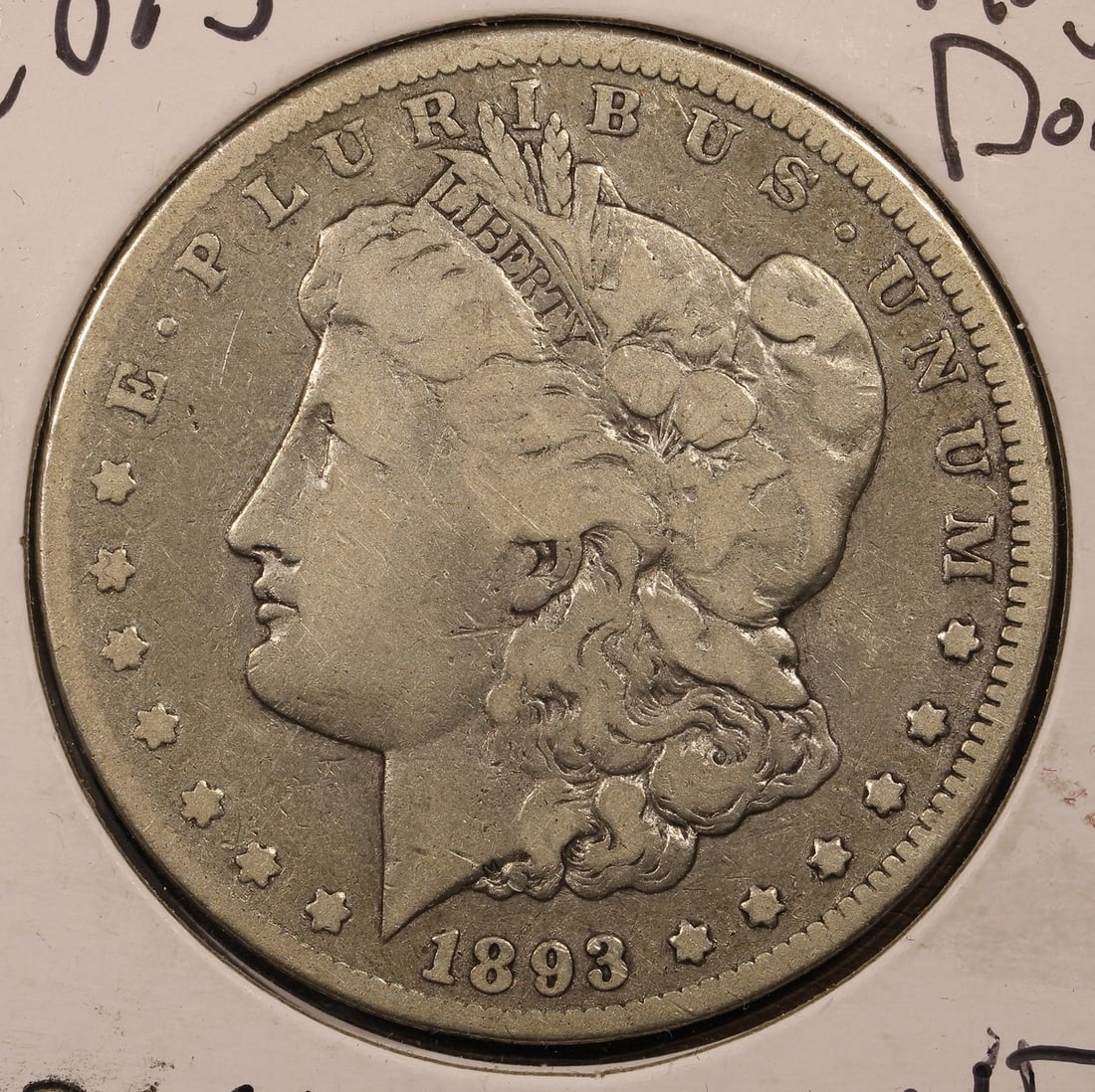 1893 Carson City Morgan Silver Dollar VF Key Date (1 of 2)