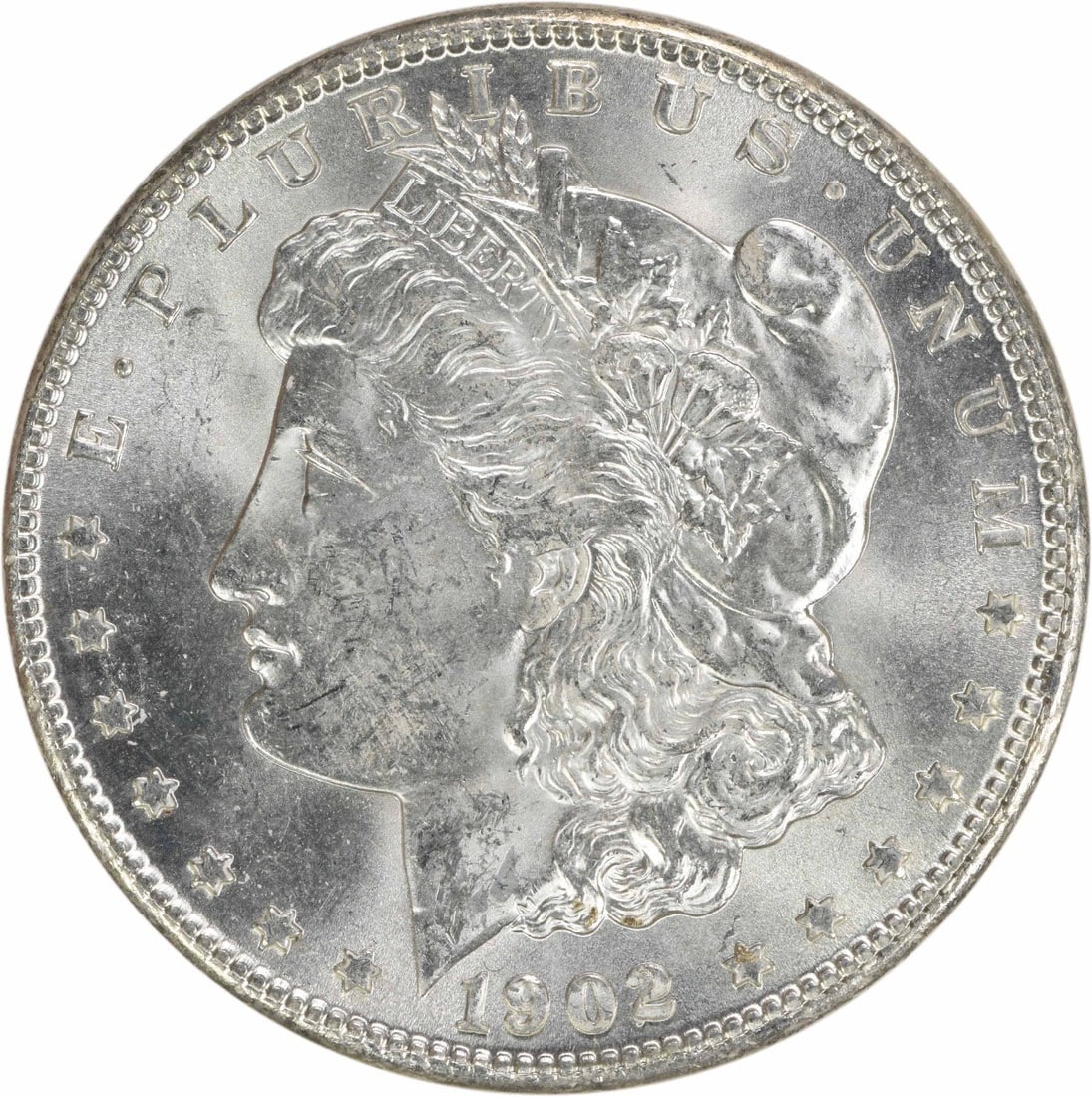 Choice BU 1902-O Silver Dollar Morgan Uncirculated Uncertified: Choice BU 1902-O Silver Dollar Morgan Uncirculated Uncertified This 1902-O Morgan Silver Dollar is an uncirculated, pre-owned coin from the United States. Struck at the New Orleans Mint, it is compose