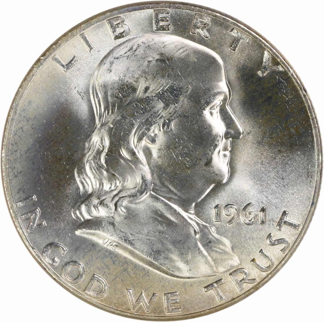 1961-D Franklin 50C Silver Uncertified Choice BU+ (1 of 2)