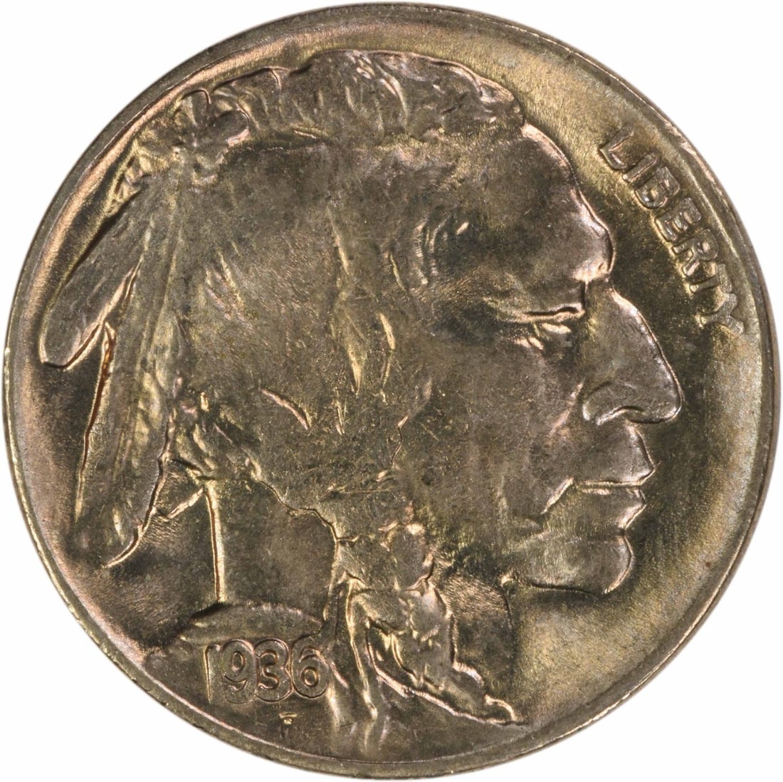 Buffalo Nickel 1936 D Uncirculated Choice BU Plus Uncertified: Buffalo Nickel 1936 D Uncirculated Choice BU Plus Uncertified This 1936-D Buffalo Nickel is a Choice BU+ example from the Denver Mint. The coin is uncirculated and remains uncertified. It features the