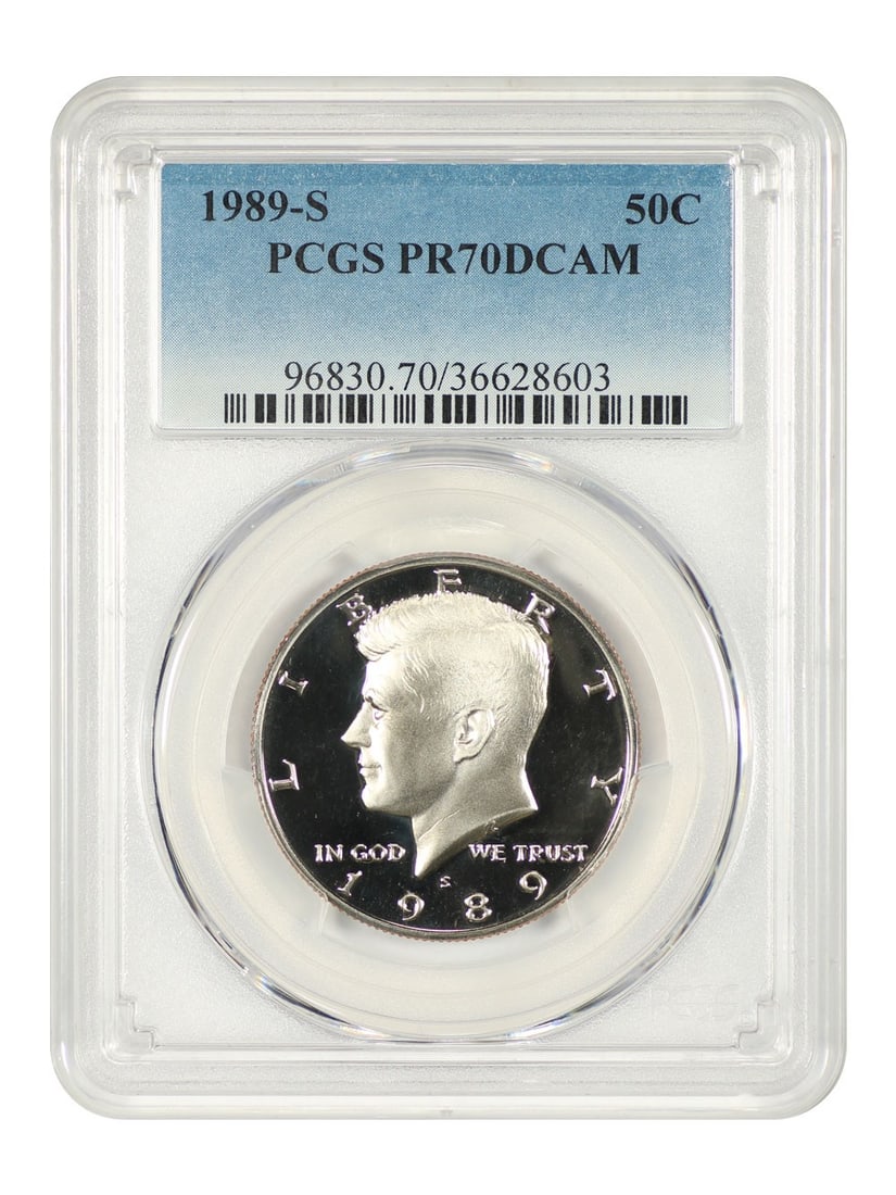 1989-S Kennedy Half Dollar PCGS PR70DCAM Uncirculated (1 of 4)