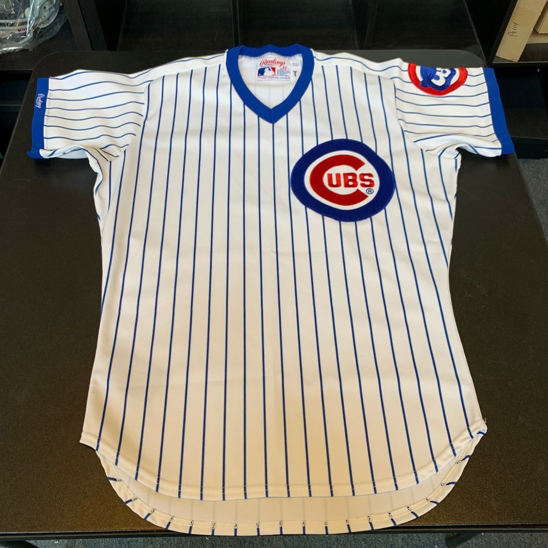 1988 Mark Grace Chicago Cubs Game Used Jersey with COA: 1988 Mark Grace Chicago Cubs Game Used Jersey with COA This is a rare 1988 Mark Grace rookie game-used jersey from the Chicago Cubs, complete with a Dave Miedema Certificate of Authenticity (COA). The