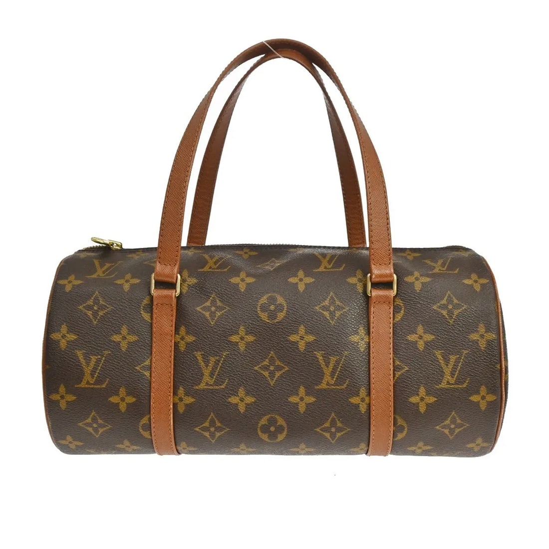Louis Vuitton Papillon Brown Canvas Handbag: Louis Vuitton Papillon Brown Canvas Handbag Louis Vuitton Papillon in brown monogram canvas. This handbag is made in France and shows overall good condition with visible wear. The exterior has scratch