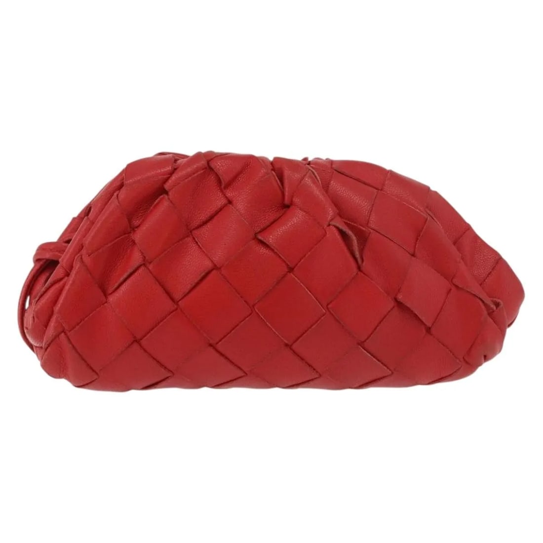 Bottega Veneta The Pouch Intrecciato Leather Coin Purse Red: Bottega Veneta The Pouch Intrecciato Leather Coin Purse Red Bottega Veneta The Pouch Coin Purse in red leather. This compact design features the brand's signature Intrecciato style and is made in Ital