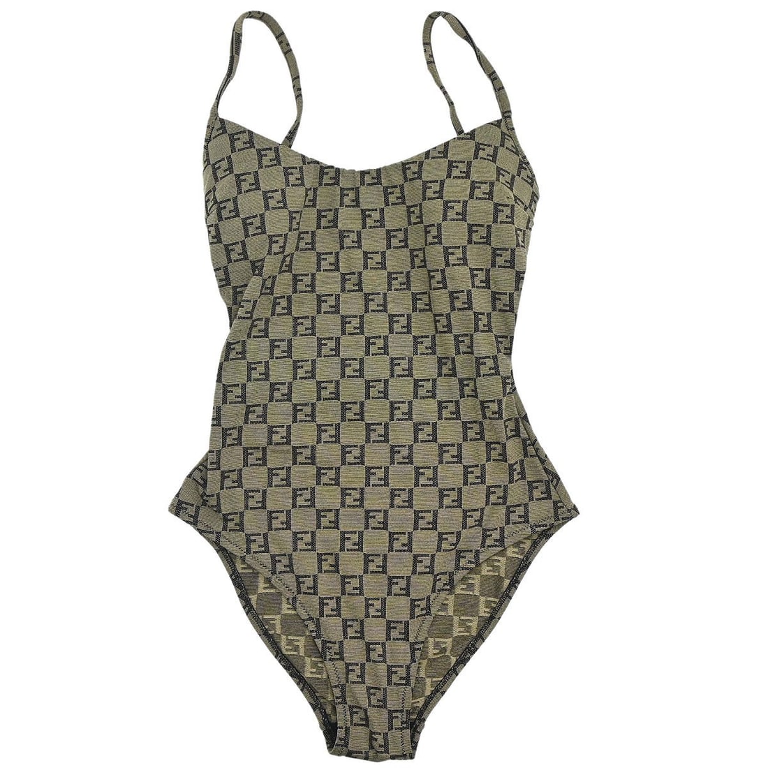 Fendi Zucchino khaki one piece swimsuit size 40 (1 of 15)