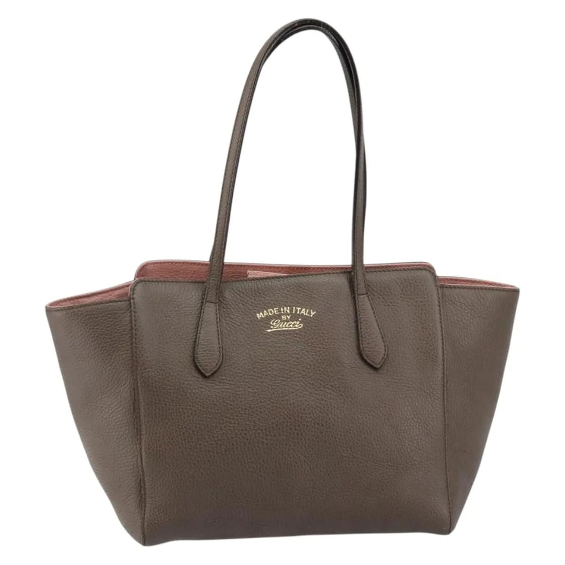 Gucci Swing Tote Gray Leather Handbag (1 of 18)