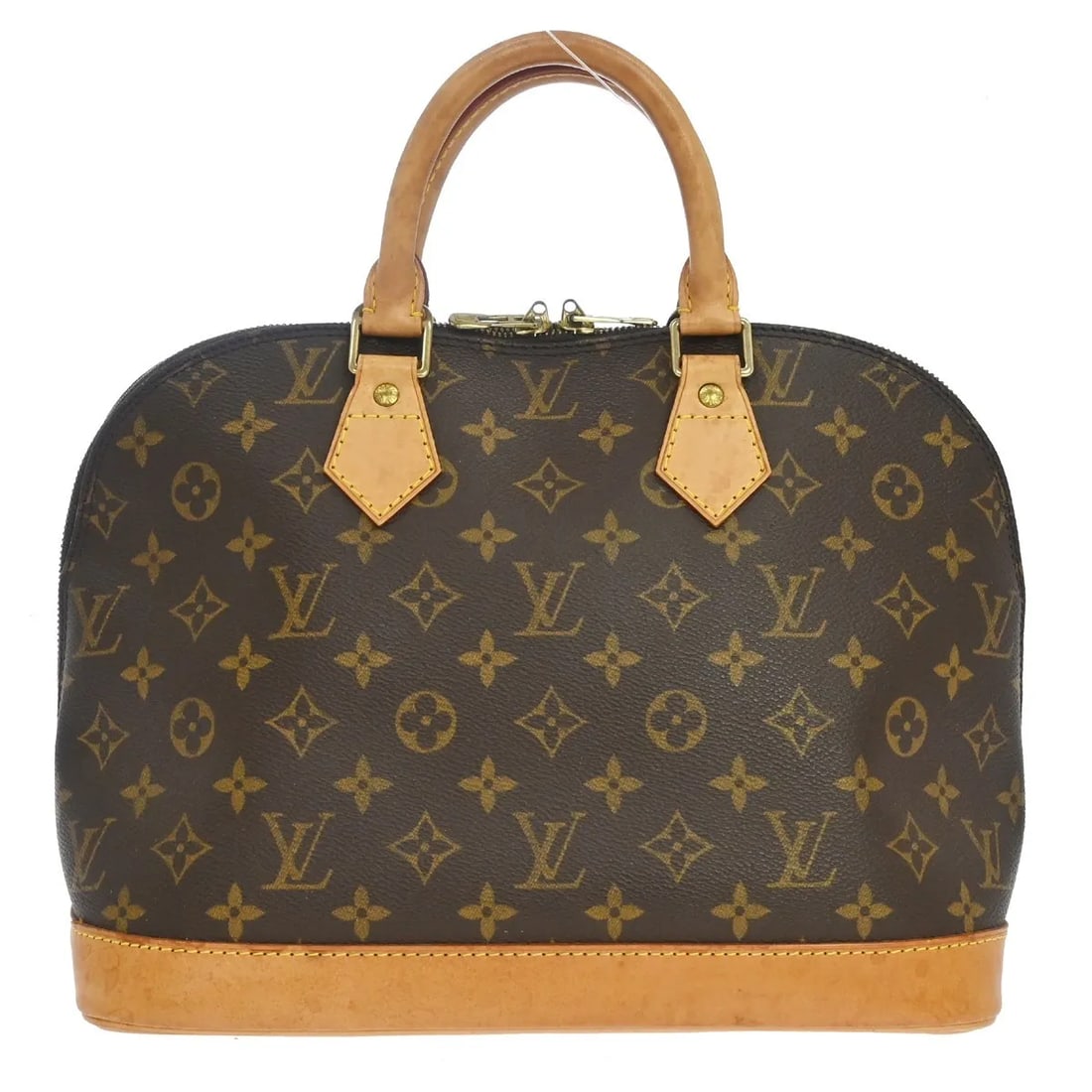 Louis Vuitton Alma Brown Canvas Handbag 30cm x 23.5cm x 16cm: Louis Vuitton Alma Brown Canvas Handbag 30cm x 23.5cm x 16cm This Louis Vuitton Alma Handbag features the iconic Monogram canvas in brown, designed specifically for women. The bag displays visible sig