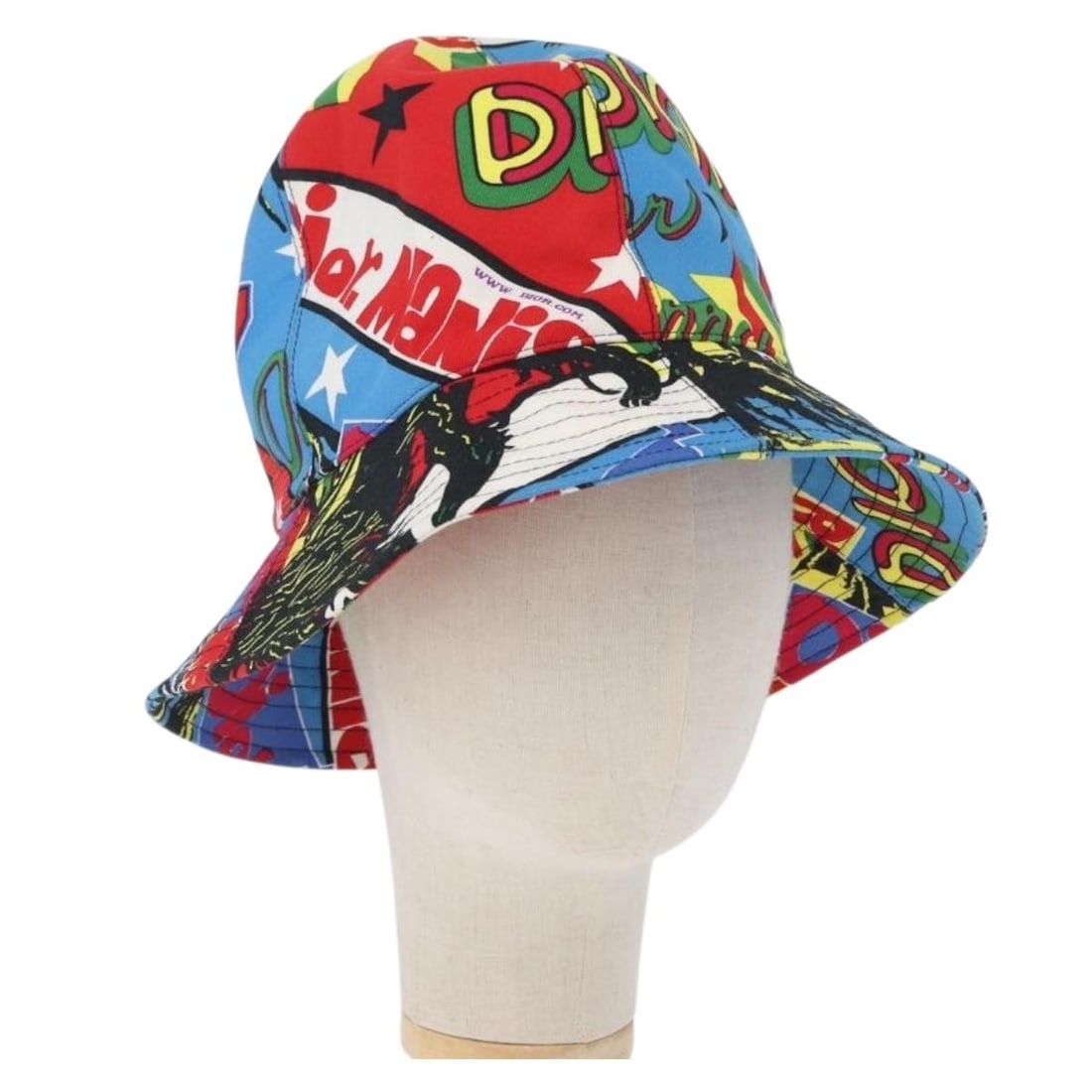 Christian Dior Multicolor Canvas Women's Hat Made in France: Christian Dior Multicolor Canvas Women's Hat Made in France Authentic Christian Dior women's hat in multicolor canvas, made in France. This piece is offered in very good condition with slight rubbing 