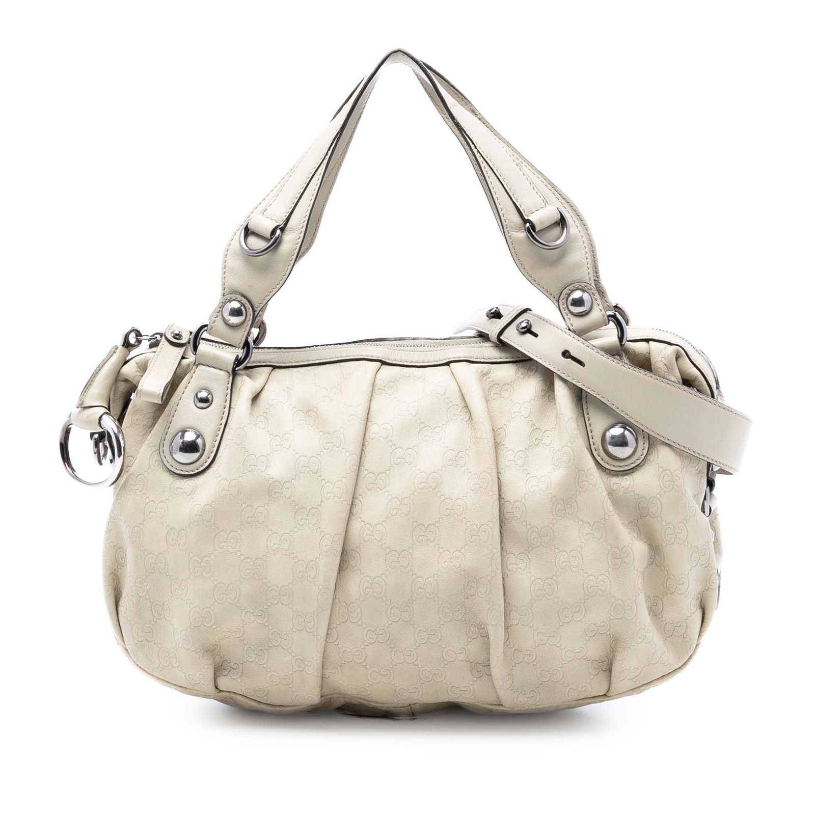 Gucci Guccissima Icon Bit Brown Leather Satchel with Chain Strap (1 of 7)