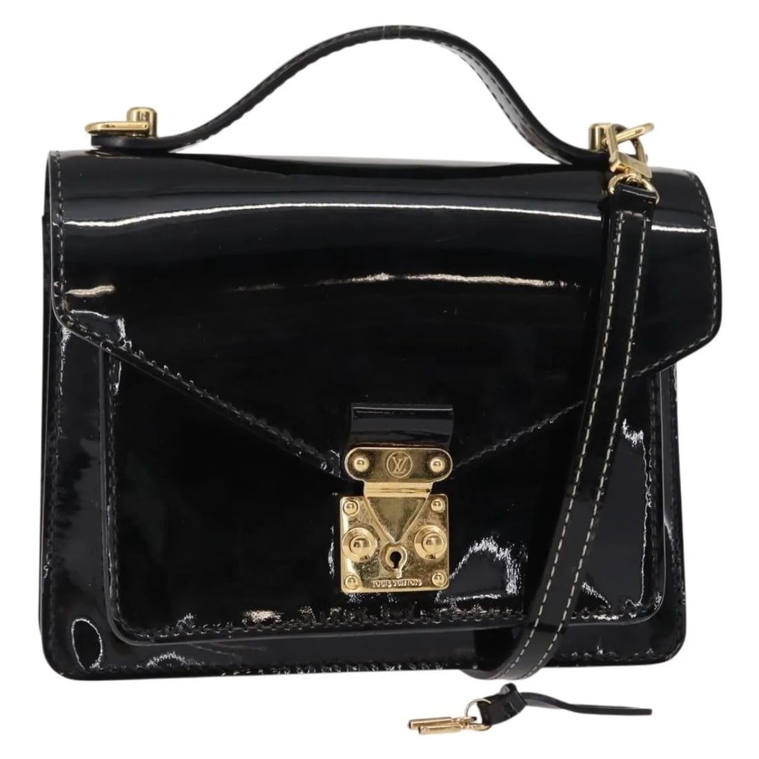 Louis Vuitton Monceau BB Black Vernis Patent Leather Handbag (1 of 18)