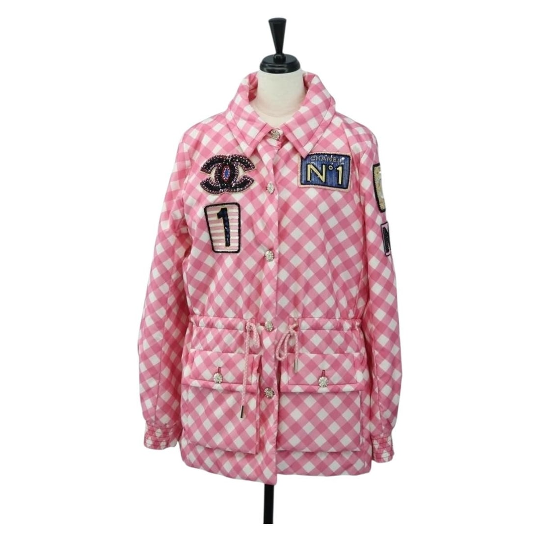 CHANEL 23C P74093 Pink Silk Women's Jacket (1 of 18)