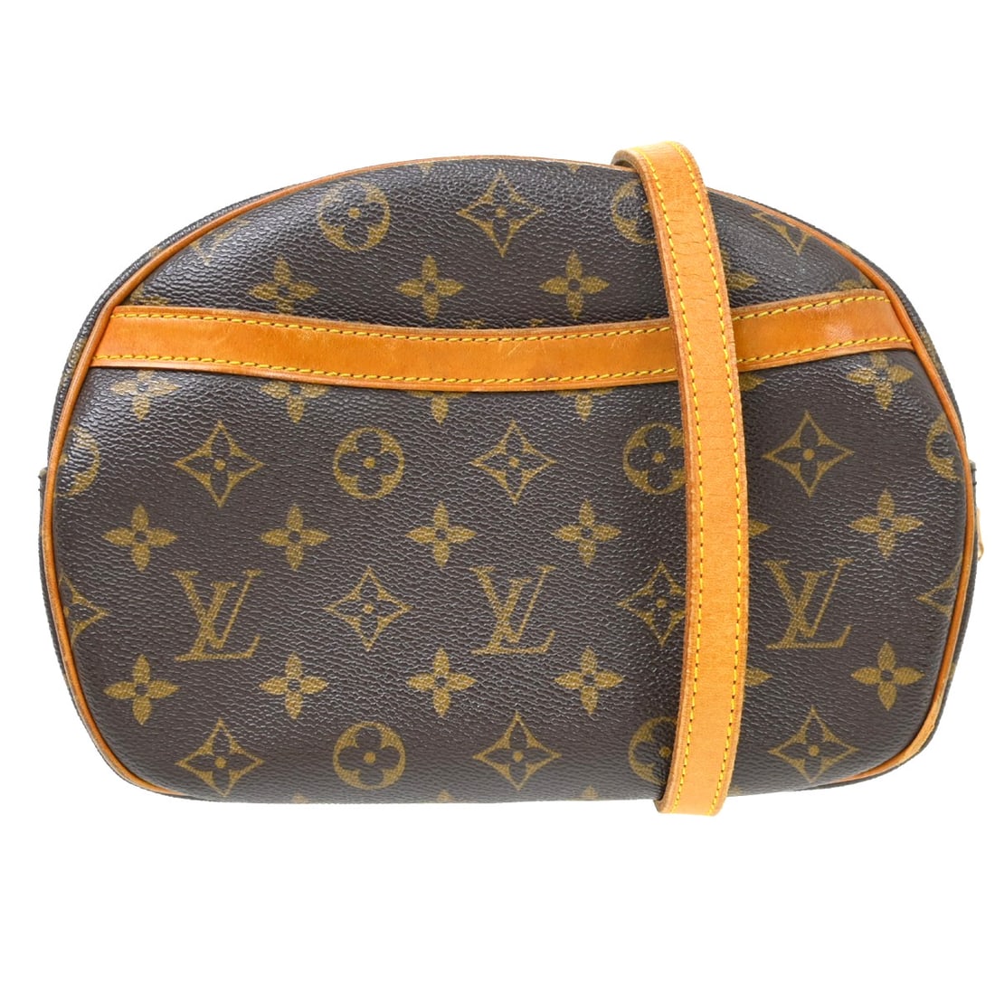 Louis Vuitton Blois Monogram Canvas Crossbody Bag M51221: Louis Vuitton Blois Monogram Canvas Crossbody Bag M51221 Vintage Louis Vuitton Blois crossbody bag in brown Monogram canvas and leather. This medium bag features a zip closure, adjustable crossbody st