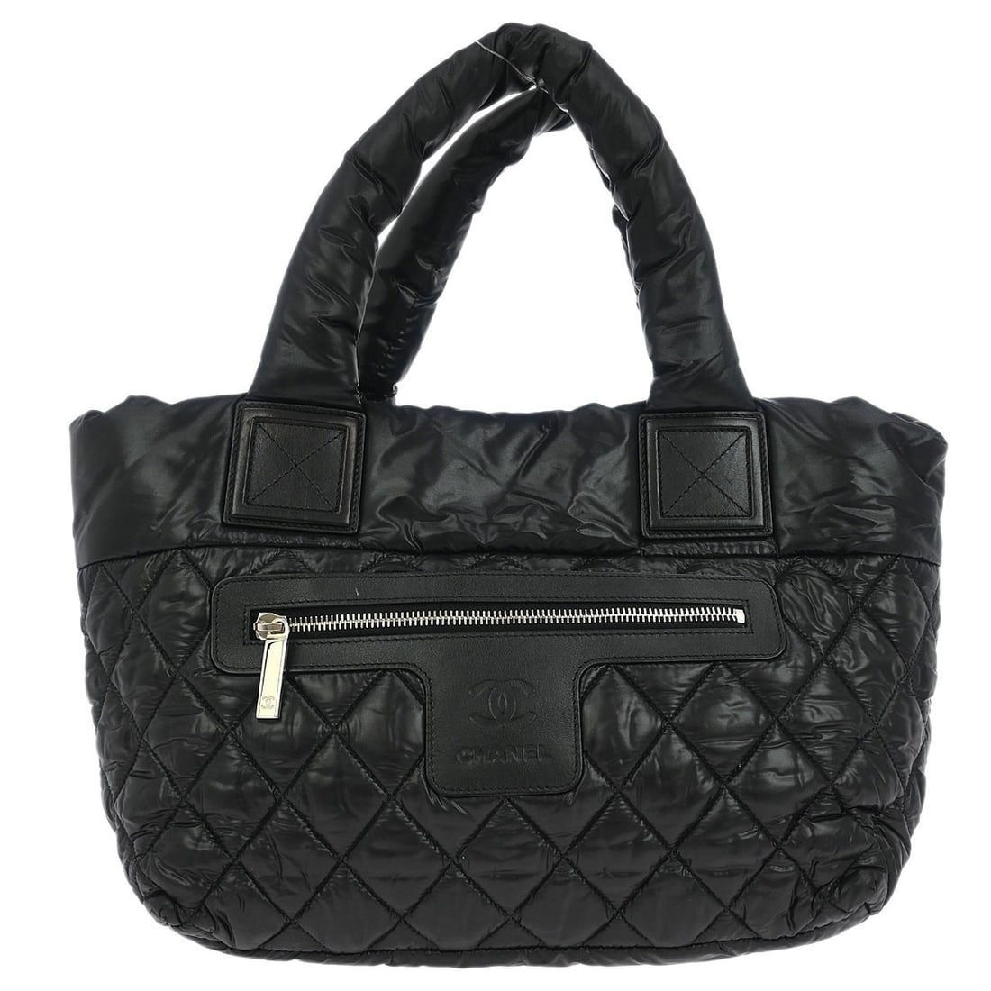 CHANEL Coco Cocoon Large Black Nylon Tote with Calfskin Trim (1 of 10)